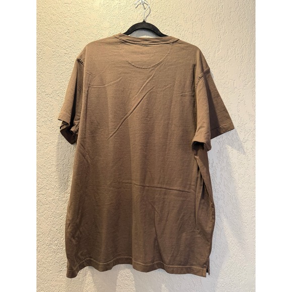 Wrangler Mens Brown Pocket T Shirt XL Extra Large Short Sleeve Crew Neck Casual - Picture 8 of 8